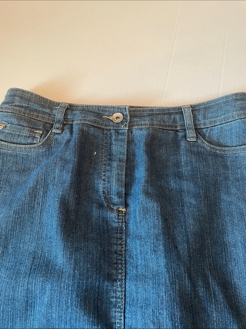 Women's Dark Blue Denim Jean Skirt. By Lana  Sport